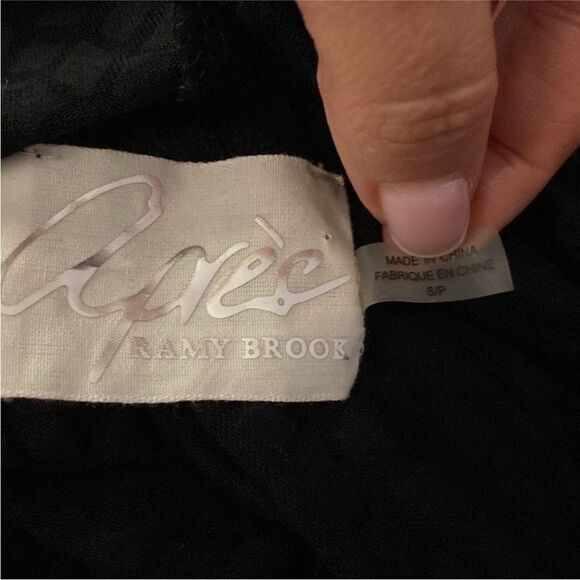 Ramy Brook Aprec Chic Black hooded Cover-Up, S - Picture 9 of 10